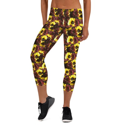 sunflower workout leggings