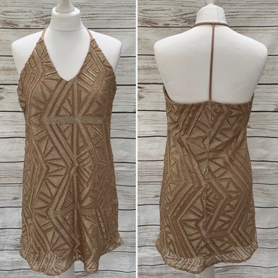 halter neck swing dress uk