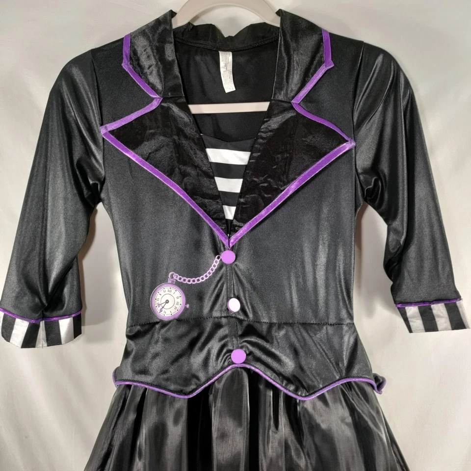 Безумный шляпник платье костюм Хэллоуин платье вверх девочек 6/8 притворяться играть платье только - Изображение 2 из 4