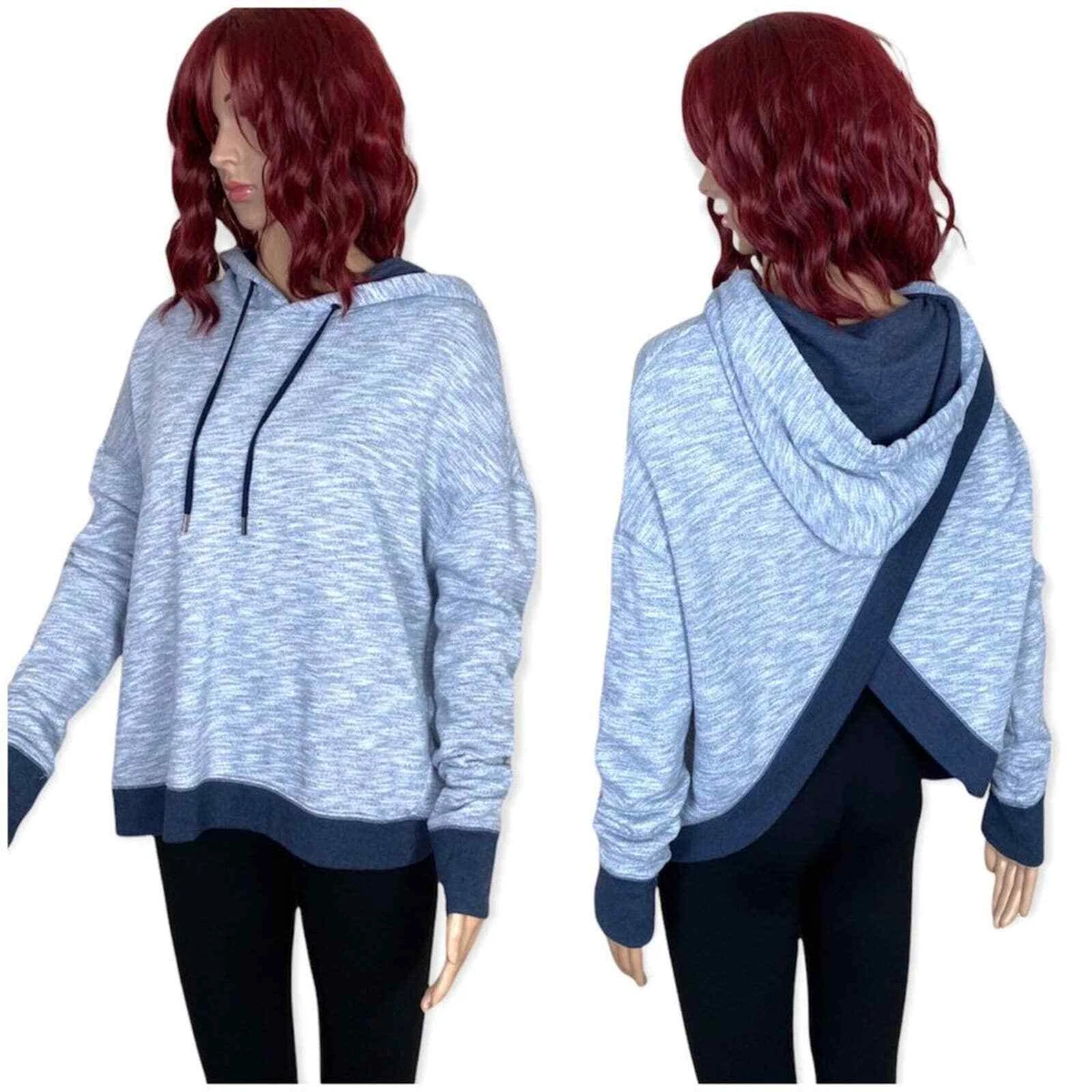 Banana Republic Womens Cross Back French Terry Hoodie Medium