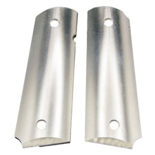 Full Size 1911 RAW Aluminum Grips: Engraving or Plating Special - Ambi Cut
