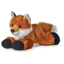 Aurora Mini Flopsies Foxxie Fox 20Cm Soft Toy Plush Stuffed Animal Orange NEW