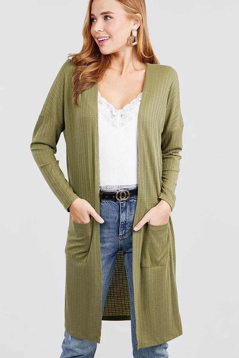 Inc ribbed hotsell duster cardigan