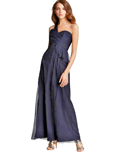 navy silk chiffon dress Navy blue chiffon bridesmaid dress, wedding guest dress, bridesmaids dress, chiffon long wrap dress, evening and formal chiffon dress