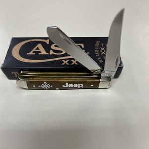 CASE XX #27012 JEEP ANTIQUE BONE SMOOTH MINI TRAPPER SS