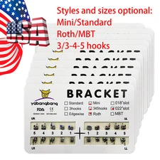 10-200 Packs Dental Orthodontic Brackets Brace Mini Standard Roth MBT 022 Slot
