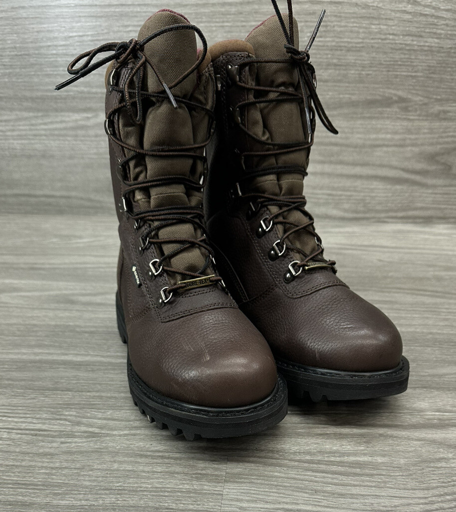 Cabela's Iron Ridge Leather GORETEX Insulated Boots Mens New 9.5