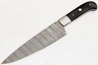Randy Knives Custom made Damascus Kitchen/Chef's knife, razor sharp blade