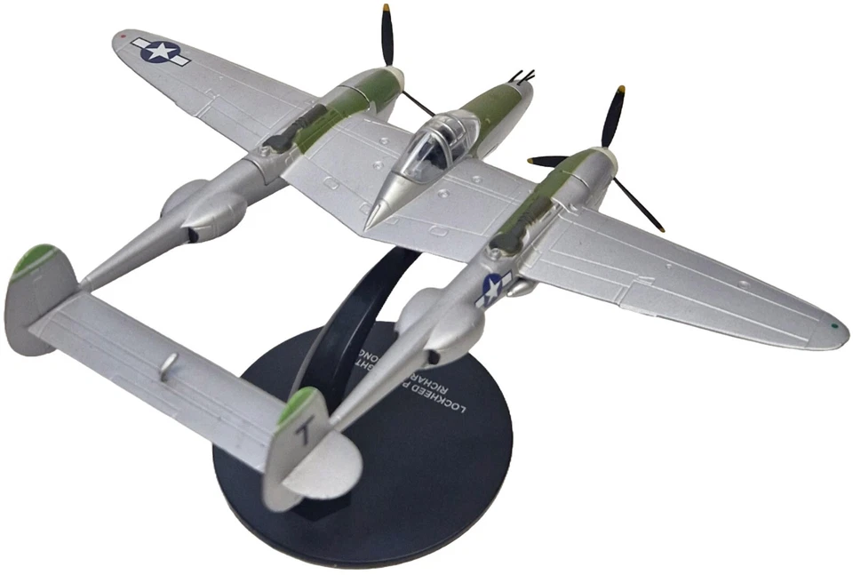 Lockheed P-38J Lightning, Richard Ira Bong 1944, 1:72 Scale Diecast Model (JR03) - Image 3 of 4