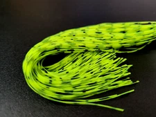 RUBBER SILICONE LEGS - Fly Tying Material - CHARTREUSE/ BLACK BAR - NEW!