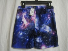 LANDS' END BOY'S SWIM TRUNKS SIZE SMALL 4 NWT VIVID GALAX :BB19-1