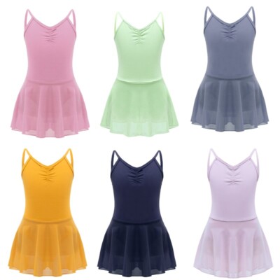 Kinder Mädchen Trikots Tutu Rock Lyrisch Kleid Einfarbig Tanzbekleidung Ballett