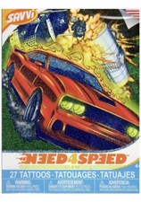 Need 4 Speed Cars Glow Foil Temporary Tattos 27