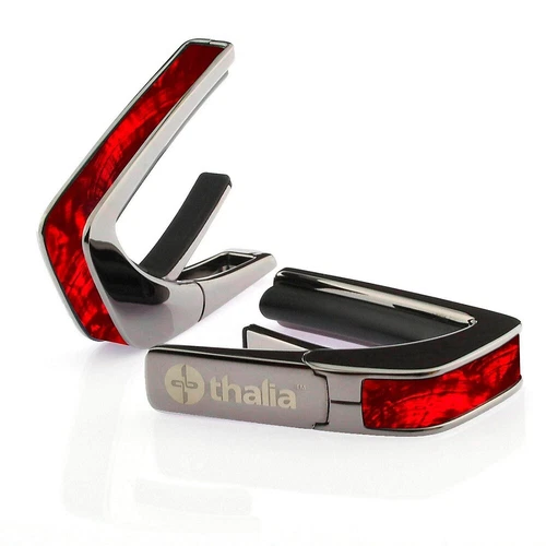 Thalia Exotic Series Black Chrome Guitar Capo Red Angel Wing