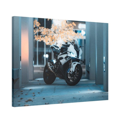 BMW Inspired S1000RR High Resolution Museum Quality Horizontal Canvas Print #072 - Picture 4 of 10