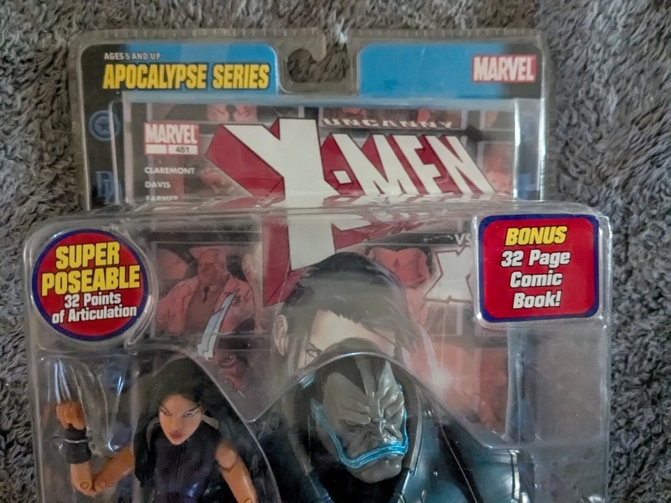 ToyBiz Marvel Legends Apocalypse BAF Series X-23 Variante Púrpura NUEVO Foto 2 de 3