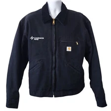 Carhartt Detroit Jacket Blanket Lined Size 2XL Black J001 Canvas USA Made