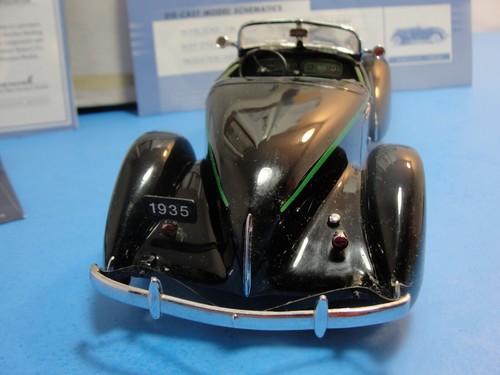 Franklin nuovi di zecca 1:24 modelli di precisione neri 1935 Auburn 851 Boattail Speedster - Foto 3 di 10