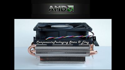 AMD Socket AM3+ AM2+ CPU Cooler Fan with Near Silent Feature for FX Phenom - New