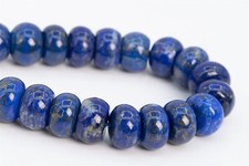 9x5-8MM Genuine Natural Deep Blue Lapis Lazuli Beads A Rondelle Loose Beads