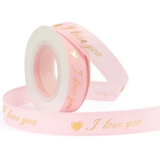 Valentines Ribbon for Flower Bouquet 5/8 Inch 10 Yards I Love You Ribbon for ...