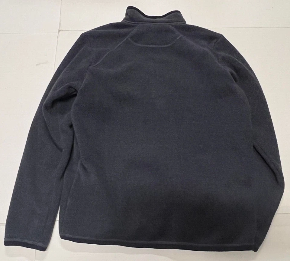 Pullover polar Koppen 1/4 cremallera cuello falso gris manga raglán talla mediana Foto 2 de 4