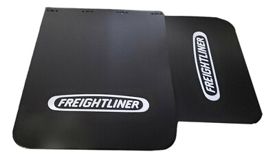 OEM FREIGHTLINER MUD FLAP - PLASTIC, BLACK, LOGO, 30 IN 22-69608  