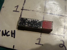 tiny metal lead holder Eversharp Red Top Square leads, with some inside.