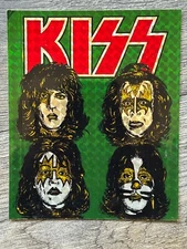 KISS PRISM STICKER Prismatic Dynasty 6" Red Green 1980 Vintage Kiss Aucoin