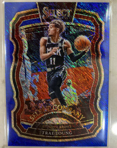 2020-21 Panini Select Basketball Trae Young #5 Select Company Blue