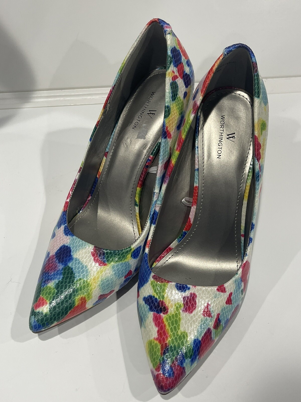 Worthington Women’s Shoes Dress Heels Color Splat High Heels Size 10