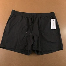 RBX Womens Size 2X Black Pocketed Drawstring 6" Inseam Active Shorts NWT