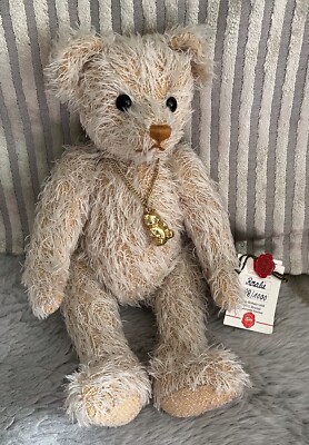 Rosalie Hermann Teddybär Nummer 88/1000 Limited Edition Etikett & Halskette