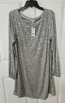 crown and ivy sequin dress Belinda Dress in Black Sequin