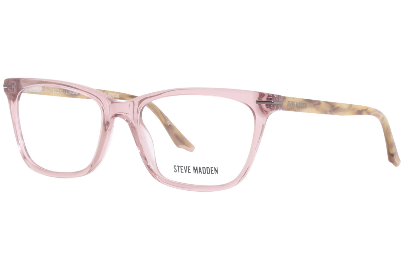 Оправа для очков Steve Madden Shantti женская с розовым кристаллом в полной оправе Cat Eye 53 мм 18090₽