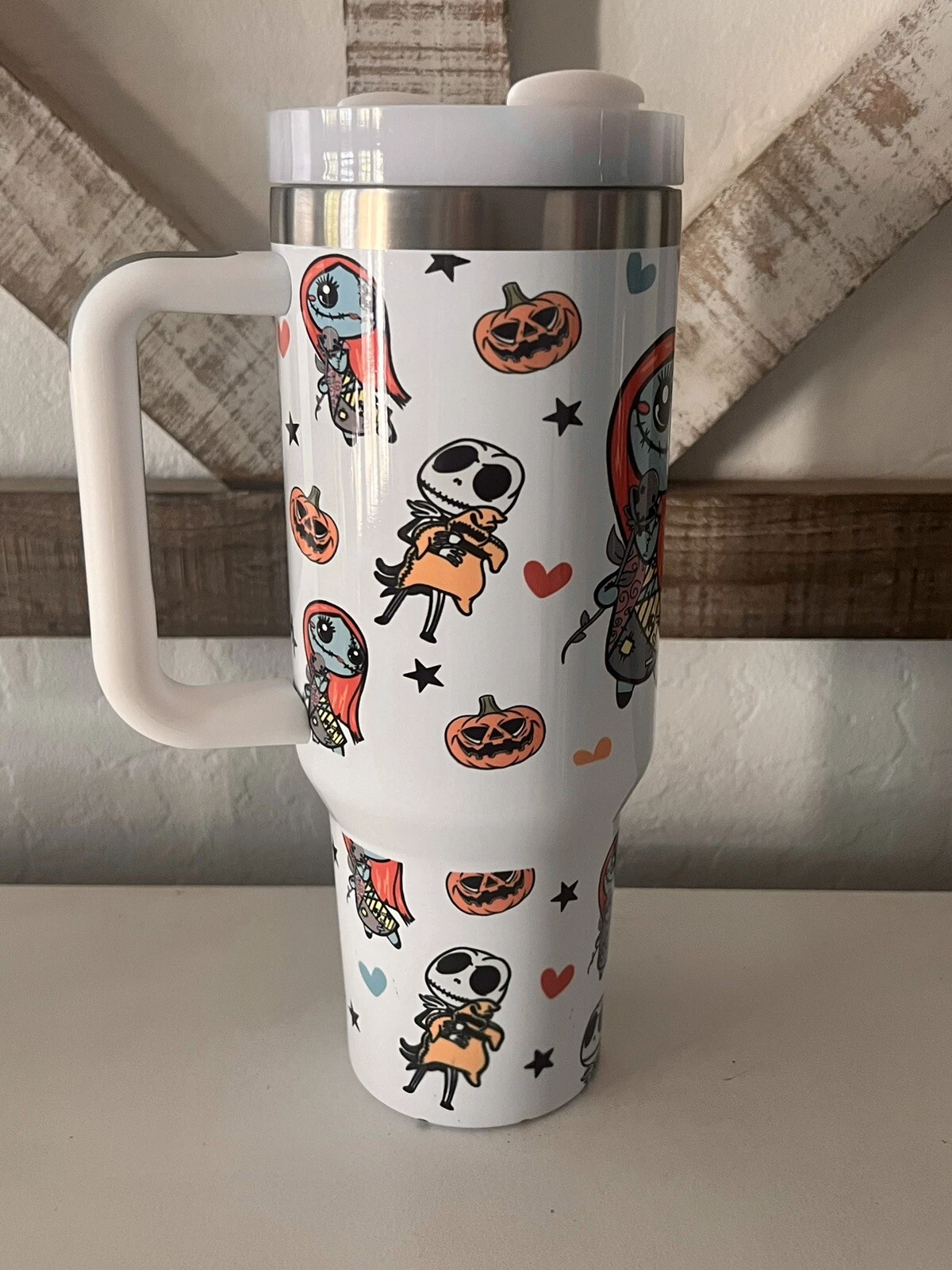 Nightmare Before Christmas Jack And Sally 40oz Tumbler