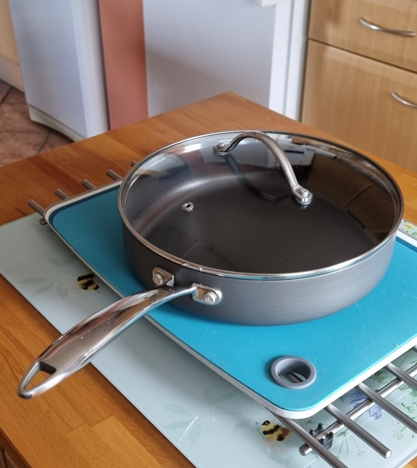 Sainsburys Collection Saute Pan 26cm With Glass Lid eBay