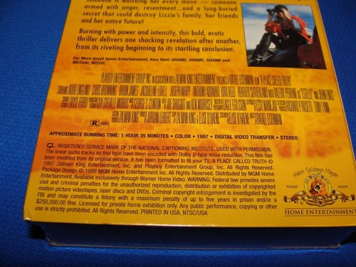 VHS Tape Sealed A Place Called Truth (1997) Audie England Chris Browning Copyrig - Imagen 15 de 24
