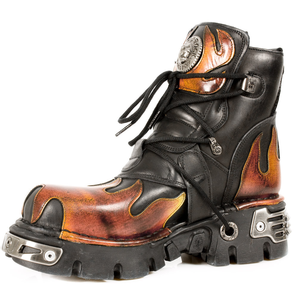New rock fireパターン New Rock NR M.288 S1 Fire,Black - Boots, Metallic, Unisex | eBay
