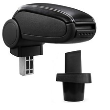 Armlehne Mittelarmlehne Leder Bezug Schwarz Weiß für Toyota Yaris XP9 2006-2010