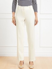 Talbots Southampton Tailored Stretch Straight Leg Pants, NWT 129, color IVORY