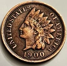 1900 Indian Head Cent Penny Strong Detail Diamond Headband JC1927