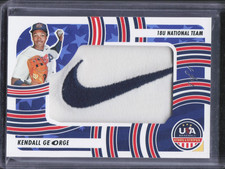 2024 USA Stars & Stripes Kendall George Nike Swoosh Patch 1/1 Dodgers 