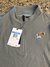 NWT Phoenix Mercury Pullover Adult Medium Nike Dri Fit WNBA 1/4 Zip Grey WNBA