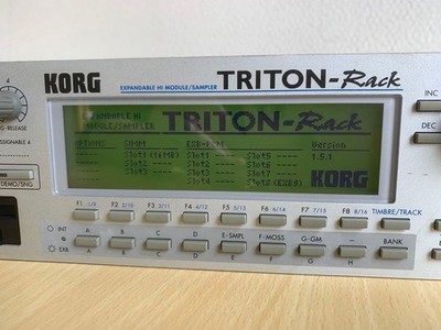 KORG TRITON RACK マニュアル付き Korg Triton Rack sound Module Synth Synthesizer Sampler Rack | eBay
