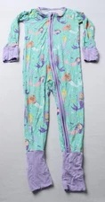 Little Sleepies Girl's Bamboo Viscose Zippy EH6 Mermaid Magic Size 12-18M