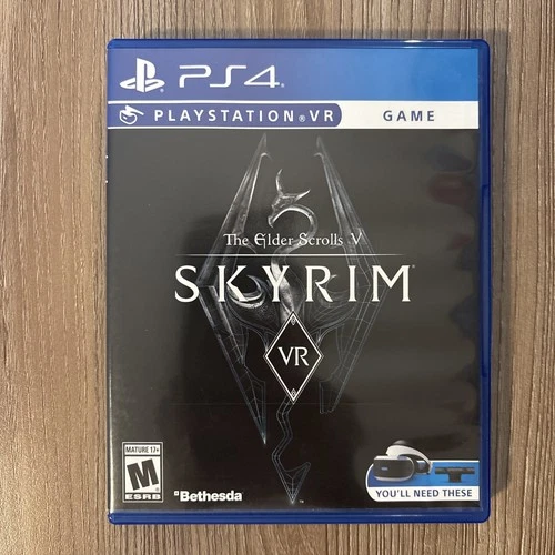 Skyrim VR (Sony PlayStation 4 PS4, 2017) W/ Manual