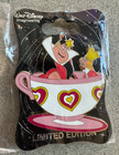 DISNEY PIN QUEEN & KING OF HEARTS ALICE IN WONDERLAND WDI MAD TEA PARTY TEACUPS