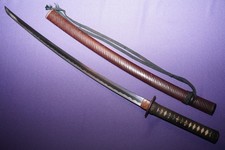 AUG(15) Antique Japanese Sword Mumei Katana in Koshirae