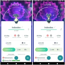 ✨ Shiny Indeedee Male or Female✨ - P T C - 80k+ stardust - Description